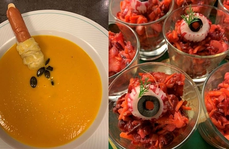 Halloween_Suppe und Salat © Stadt Rhede