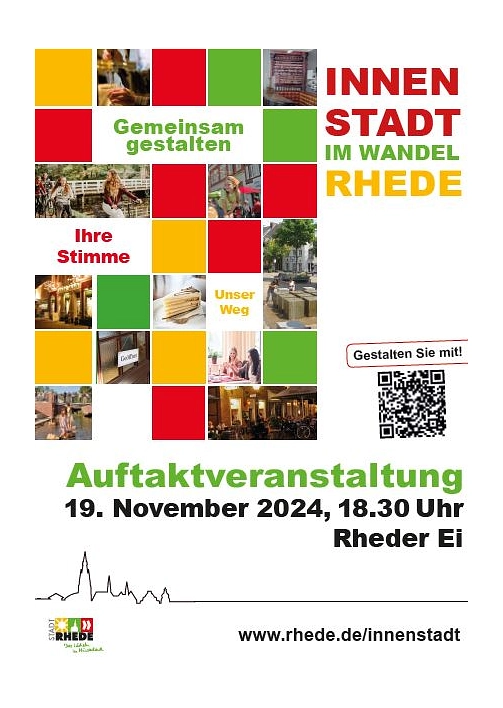 Plakat Rheder Innenstadt im Wandel © Stadt Rhede